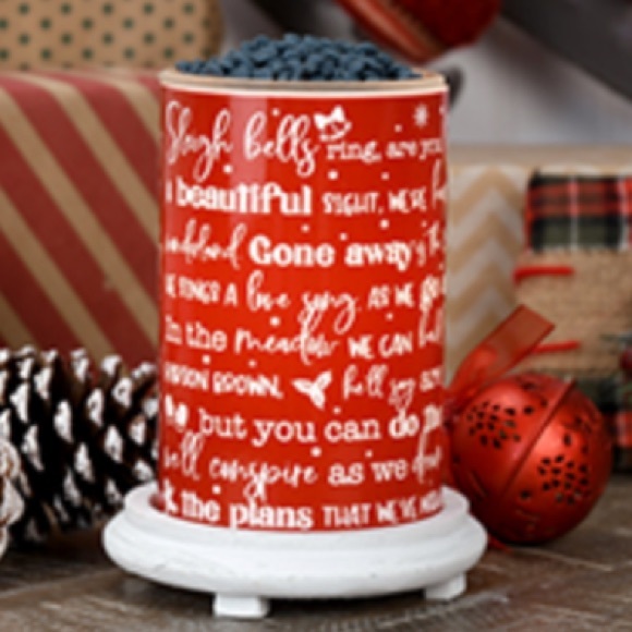 Sleigh Bells Ring Simmering Light with Antique White Base